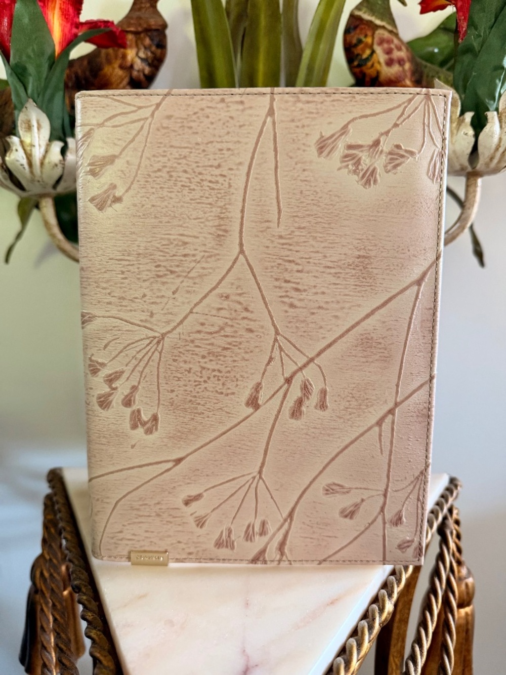 🌸 🌸NWT Brahmin BLUSH LEEHELM Sample Leather Journal Notebook Agenda 🌸🌸